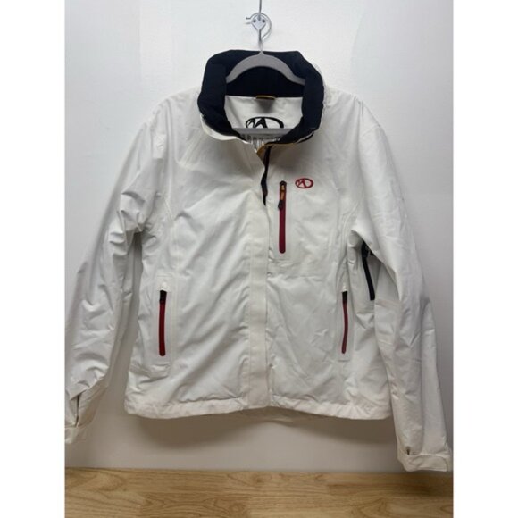 Marker White Hooded Winter Gore-Tex Snowboarding Ski Jacket Womens 14 #45 - Picture 2 of 16